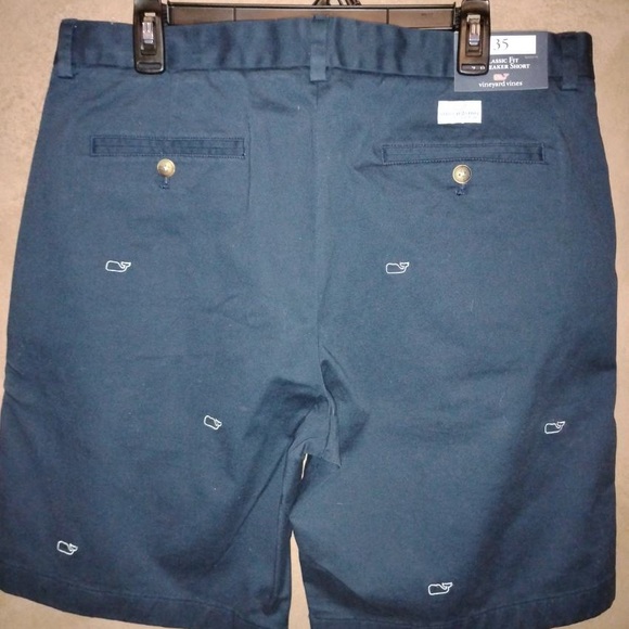 Vineyard Vines Navy Embroidered Men's Shorts NWT - Picture 3 of 3